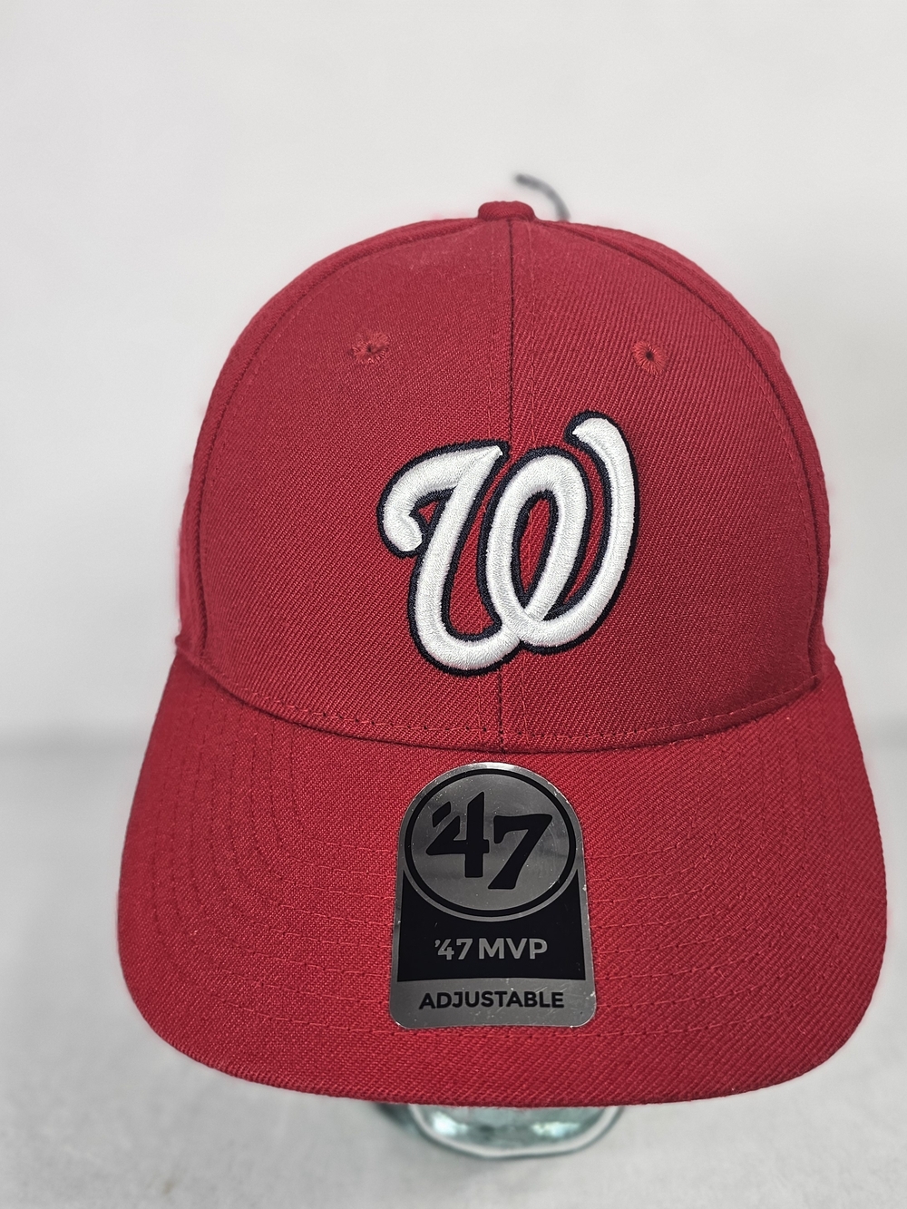 '47 MVP Adjustable Red Baseball Cap with White Script W